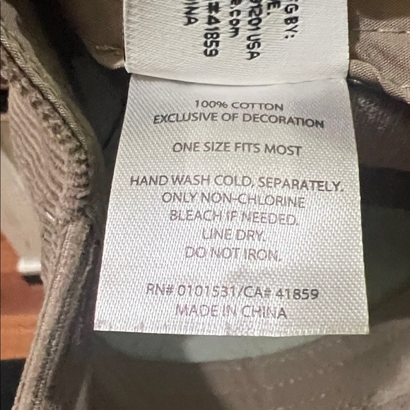 Smokey the Bear Cotton tan Corduroy Cap adjustable National Park forestry - Picture 9 of 9